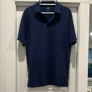 J. Crew Large Tall Men's Classic Blue Polo Shirt